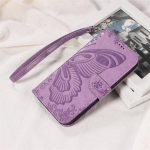 P&ouml;&ouml;ratav &uuml;mbris Sony Xperia 1 5 10 iv V vi 2023 2024 nahast kaardipesade alus koos kaelapaelaga rahakoti kaanega Xperia 10 iv lilla