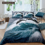 Unep&uuml;&uuml;dja Tekikott Sulg Lilla Unep&uuml;&uuml;dja Voodipesukomplekt Maagiline S&uuml;mbol Eksootiline Pol&uuml;ester Tekikott Kahekordne Queen King EU Single 135x200cm