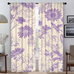 Kodu Interj&ouml;&ouml;ri Kardinad Kaamera Lillega Pimenduskardin Tuppa 2 Paneeli Varjud Vahesein Halloweeni Dekoratsioon Elutuba K&ouml;&ouml;k W50xH70cmx2pcs-CL