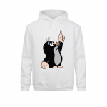 Naiste Unisex S&uuml;nnim&auml;rkidega Naljakas Kampsun Camisas Hombre 3D Prinditud Krtek V&auml;ike Maulwurf Armas Graafiline Pullover Kapuutsiga XXXL valge