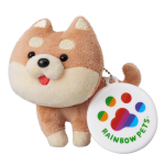 Min t&auml;idisega vikerkaarev&auml;rviline Shiba Inu lemmikloom (punane) punane