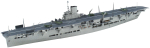 Aoshima Bunka Kyozaisha KanColle Plastikmudelite seeria Kanmusume Lennukikandja Ark Royal M&otilde;&otilde;tkava Plastikmudel Nr. 38 1/700 gray