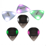 6 Pieces Light Up Guitar Picks Easy to Disassemble Acoustic Compact