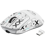 x ATTACK SHARK sportlik FPS kleebisega A.JAZZ & libisemiskindel valge/valge valge