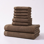 Puuvillane k&auml;ter&auml;tt vannilina ruudukujuline r&auml;tikute komplekt kaheksast puuvillasest tavalisest n&auml;or&auml;tikust Pehme ja imav soe ja mugav kodu igap&auml;evaseks kasutamiseks Kootud r&auml;tikud 1 SET