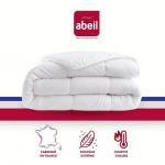 Couette chaude 400gr/m&sup2; Douceur Auvergnate - 140 x 200 cm - 1 personne - ABEIL valge