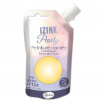 Peinture - Izink - Pearly - Jaune pastel - 80ml - Multi-supports cr&eacute;meuse