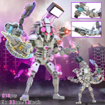 Skibidi tualett 3.0 Titaan Kellamees Ehitusklots Lastele Titaan Kaameramees R&auml;&auml;kivmees Kokkupandavad Klotsid M&auml;nguasjad Poistele Kingitus Lihav&otilde;tte M&auml;nguasjad