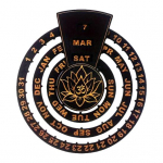 Puidust p&uuml;sikalender K&auml;sitsi p&ouml;&ouml;rlev &uuml;mmargune seinakalender Maal&auml;hedane p&uuml;sikalender koduseks magamistoas meditatsiooniruumi seinakaunistuseks A