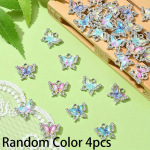 4/8/12 tk sulammaterjalist mitmev&auml;rviline liblikas ripats, v&auml;rviline putukate ripats, gradient DIY ehted kaelakee k&auml;ev&otilde;ru k&auml;sit&ouml;&ouml; tarvikud Random Color 4pcs