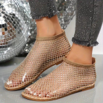 Naiste kivist sisekujundusega lamedad sandaalid vabaaja &otilde;&otilde;nsa disainiga kingad hingavad mugavad kingad 40