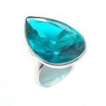 Natural Indicolite Tourmaline 925 Sterling Silver Jewelry Ring Size 6.5 e3s41