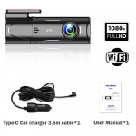 Uus Auto DVR Kriipsukaamera 1080P WiFi Videosalvesti Must Kast &Ouml;&ouml;n&auml;gemine G-sensor Parkimisj&auml;lgija Silmusalvestus Auto dash cam