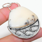 Dendrite Opal Handmade 925 Sterling Silver Jewelry Pendant 2.48 q7d17