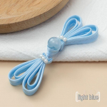 Hengmeihe Cheongsam Jade Butterfly k&auml;sitsi kootud Hiina n&ouml;&ouml;p Light Blue [Single Purchase: 1 Button]