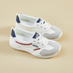 Naiste jooksutossud vabaaja spordijalatsid Mugavad paksu platvormiga tennised Naiste libisemiskindlad paeltega kerged spordijalatsid 35 valkjas v&auml;rv