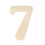 Chiffres en bois 7 Hauteur 4 cm
