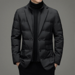Meeste Soe Vabaaja Puhvjakk Eemaldatava P&uuml;stkrae ja S&uuml;gis/Talve Stiiliga, Kaheosalise Imitatsioonkujundus 3XL/190