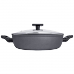 ARCOS Kaula - Mittekleepuv sepistatud alumiiniumist kastrul klaaskaanega (28 mm)