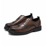 Must meeste &uuml;likonna kingad Peo meeste kingad 2024 Itaalia nahk Zapatos Hombre Ametlikud kingad Meeste kontori Sapato Social Masculino 38 pruun