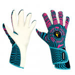 T&auml;iskasvanud Lapsed Jalgpall V&auml;ravavahi Kindad Lateks Kulumiskindlad Spordikindad Professionaalne M&auml;ng Libisemiskindlad Jalgpalli V&auml;ravavahi Kindad Size 7 sinine