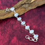 Piimjas Opaal 925 Sterling H&otilde;be K&auml;ev&otilde;ru, K&auml;sitsi Valmistatud V&auml;&auml;riskividega K&auml;ev&otilde;ru Ehted, Kingitused Naisele Uhiuus K&auml;ev&otilde;ru Adjustable With 8 Inches