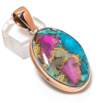 Spiny Oyster Handmade Copper Jewelry Pendant 2.05 q3u72