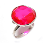 Mozambique Garnet Handmade 925 Sterling Silver Jewelry Ring Size 8.5 j3a64