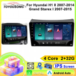Android autoraadio Hyundai H1 II 2007-2014, Grand Starex I 2007-2015 jaoks 2 din multimeediam&auml;ngija 4G WIFI GPS Carplay p&otilde;hiseade autostereo 4 core 2GB+32GB CP