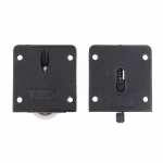 2paari riidekapp plastikust plaat kodu liugukse rihmaratas must liugukse ratas kapp nailon rihmaratas rippuv ratas