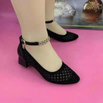 Naiste Rhinestone &uuml;he pumbaga kingad Naiste elegantsed v&otilde;rgust &otilde;&otilde;nsad hingavad pehme tald, paks keskmise kontsaga sandaalid jalatsid 35