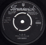 7-tolliline plaat LEN BARRY - 1-2-3 05942 Brunswick 1965 UK Soul/Funk Kasutatud