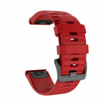 26 22 mm silikoonist kellarihma Garmin Fenix ​​6X 6 6S Pro 7X 7 Easyfit k&auml;epael Fenix ​​5 5X 5S Plus nutikella k&auml;ev&otilde;ru 20mm Fenix 5S 6S punane