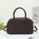 Ehtsa Nahast K&auml;ekott Bowlingukott Retro Naiste Kott &Uuml;he&otilde;laline Kott Vabaaja Crossbody Kott &scaron;okolaad