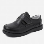 Mustast ehtsast nahast poiste pidulikud kingad - S&uuml;gisene v&auml;ljaanne &otilde;pilastele ja esinemisteks Size 33/Insole Length 20.8cm