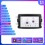 Ossuret Intelligent 7862 2din Android Autoraadio Dacia Logan Dokker Duster Sandero Lodgy Renault Captur Symbor Duster Lada Xray 2 Multimeedia GPS-i jaoks S1 8Core 3G 32G AI