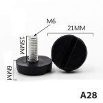 4 tk tasandusmasina jalad M6/8/10/ Reguleeritavad masina m&ouml;&ouml;bli jalad