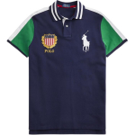 Polo Ralph Lauren V&auml;rviplokk Suure Hobuse Logoga Tikitud L&uuml;hikeste Varrukatega Polo S&auml;rk Meeste Polo S&auml;rgid Tumesinine 710800516-001 S