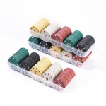 Professionaalne akr&uuml;&uuml;list pokkeri kiibihoidja alus, 100 žetoonide hoidja 5 ruudustikuga korraldaja vitriinkapi peom&auml;ng 1pcs