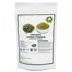 R V Essential Organic Henna Powder 200gm- Natural Henna Leaf Powder For Hair USDA Organic Certified Ayurvedic Herbal Supplement in Resealable