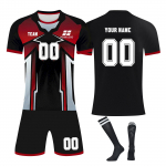 Isikup&auml;rastatud s&auml;rkide komplekt Meeste t&uuml;drukute nimenumbriga Kohandatud jalgpalli kampsunid poistele Treeningkost&uuml;&uuml;m 16