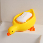 Little Yellow Duck Seebikarp Multikas &auml;ravooluseebihoidja Majapidamises Loominguline seebikonteiner Vannituba Ehete Hoiu Vidinad WC riiul kollane