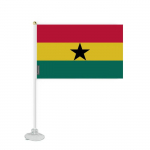 Drapeau Ventouse - Ghana - 14 x 21 cm - Pol&uuml;ester Resistant - Impression Recto/Verso - L&eacute;ger et Robuste