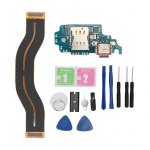 Laadimisporti vahetus Galaxy S21 Ultra 5G G998B EL-versioonile PCB USB C dokipistikuga painduv kaabel