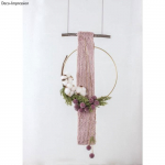 Anneaux en m&eacute;tal - Non sp&eacute;cifi&eacute; - 30 cm - Couleur or - Utilisation int&eacute;rieure - Mixte