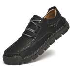 38-48 Meeste Suur Suurus Lihtsad ja Moodsad Vabaaja Nahkkingad V&auml;litingimustes Madala L&otilde;ikega Matkasaapad 43 must