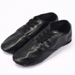 Madala l&otilde;ikega PU meeste dž&auml;ssitantsukingad naiste t&auml;iskasvanute treening pehme tallaga kingad jooga ballett laste tantsukingad 33 must