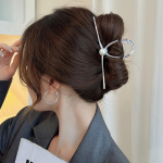 Uus punk geomeetriline metallist kuldne h&otilde;bedane lihtne juukseklamber naistele trendikas suured krabisaagid, klamber Korea peakatete aksessuaarid