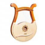 L&uuml;&uuml;ra 19 keelega L&uuml;&uuml;raharf Klaver Kvaliteetne L&uuml;&uuml;raharf 19 keelega Mahagonist Muusikainstrument Varukeelega