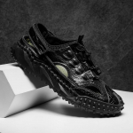 Uued suvised hingavad k&auml;sitsi valmistatud disainitud vabaajajalatsid meeste jalan&otilde;ud, paksu tallaga &otilde;&otilde;nsad tossud, kerged v&auml;likorterid 46